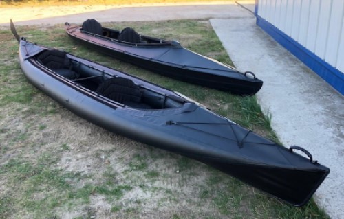 NERIS Smart PRO hybrid folding kayak and Valkure-2 folding kayak